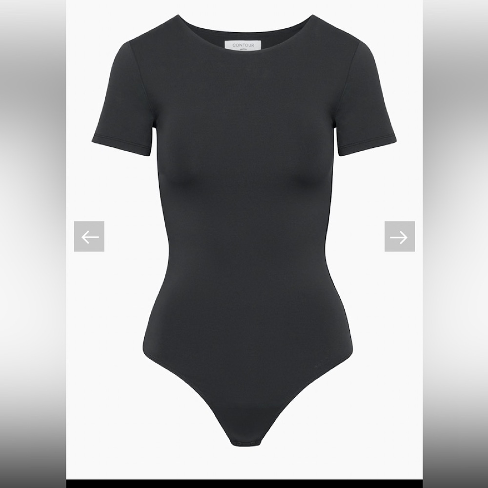 Aritzia Contour Crew Shortsleeve Bodysuit in Admiral